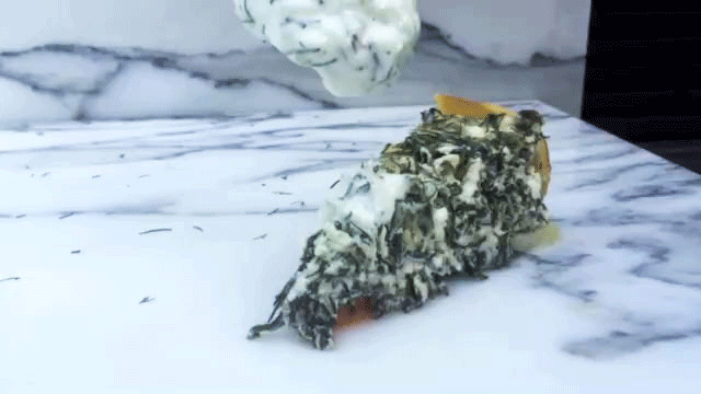 slice of spinach torta