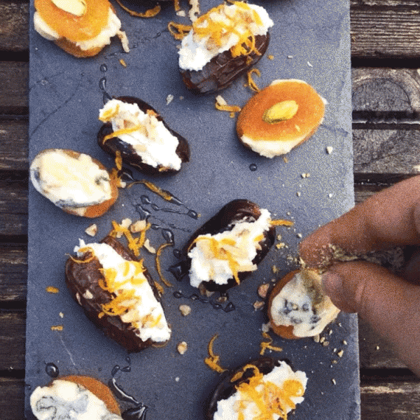 stuffed dates and apricots