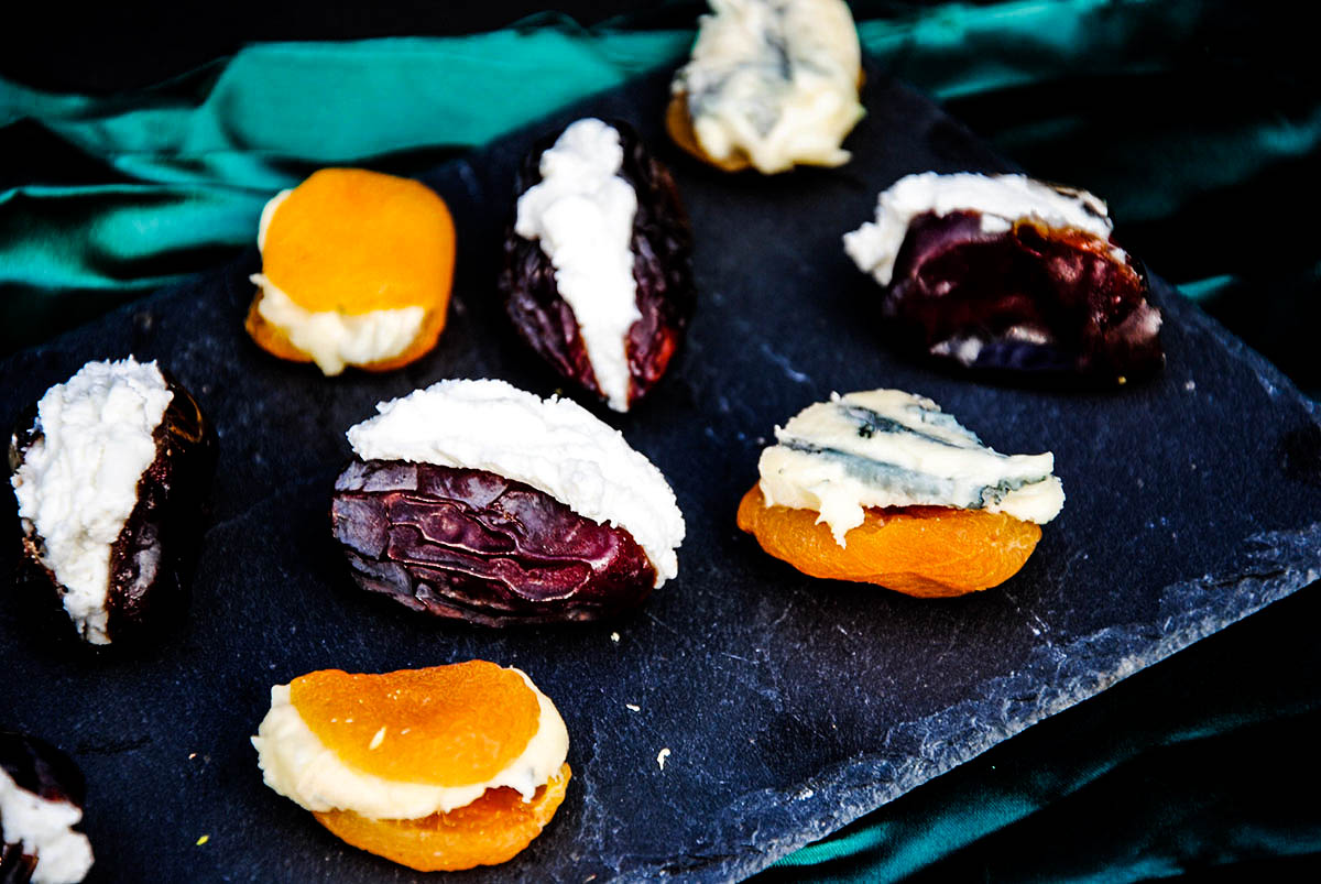 stuffed dates and apricots