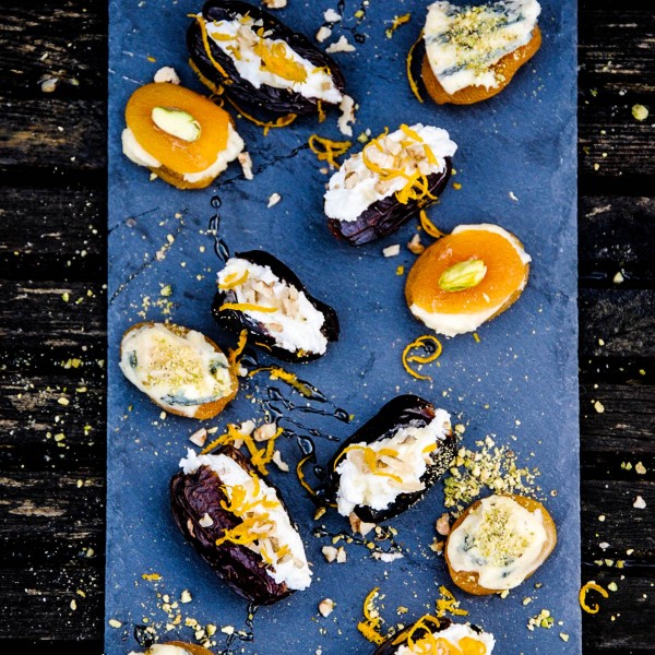 stuffed dates and apricots