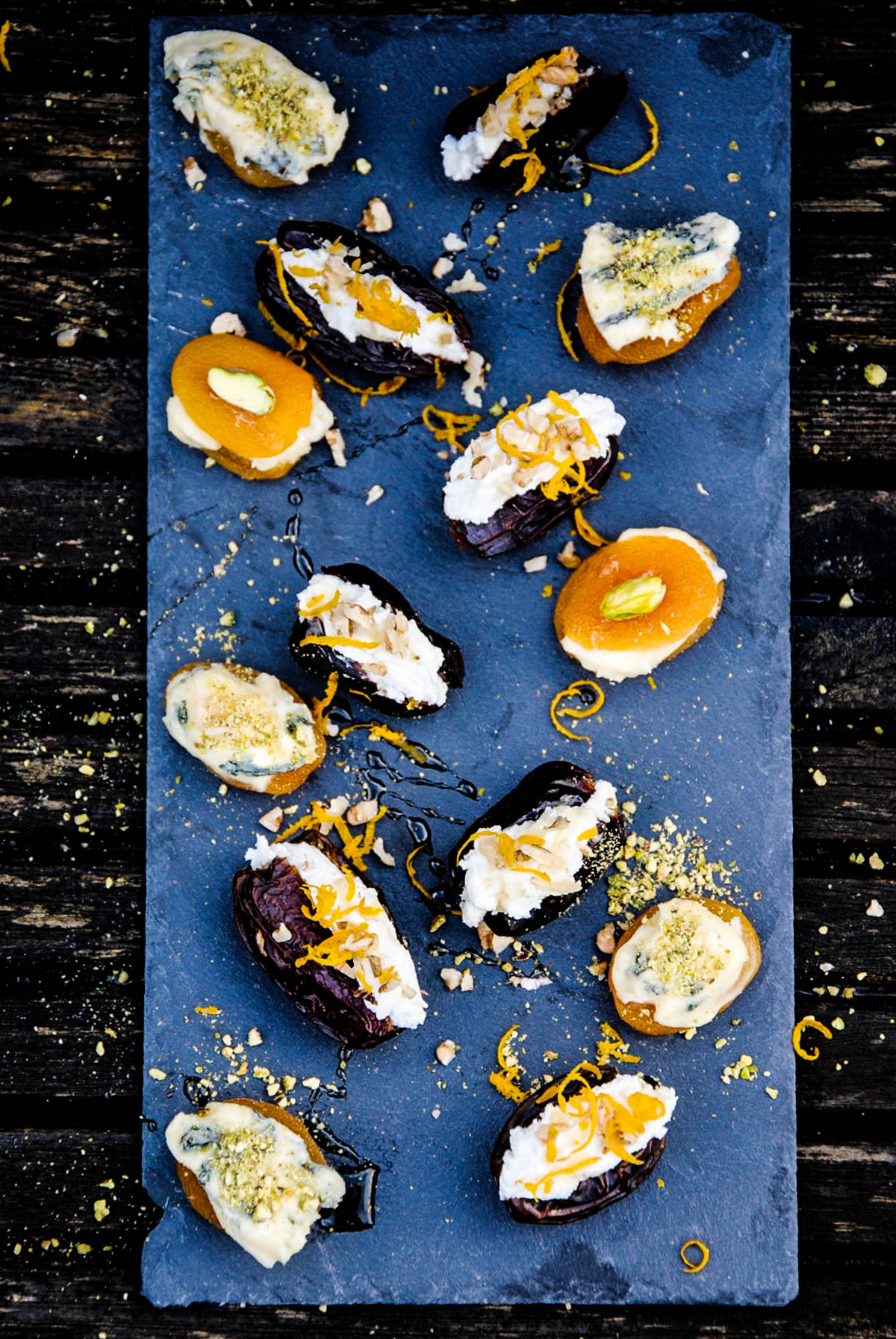 stuffed dates and apricots