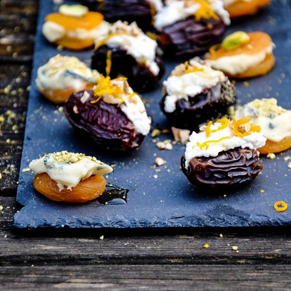 stuffed dates and apricots