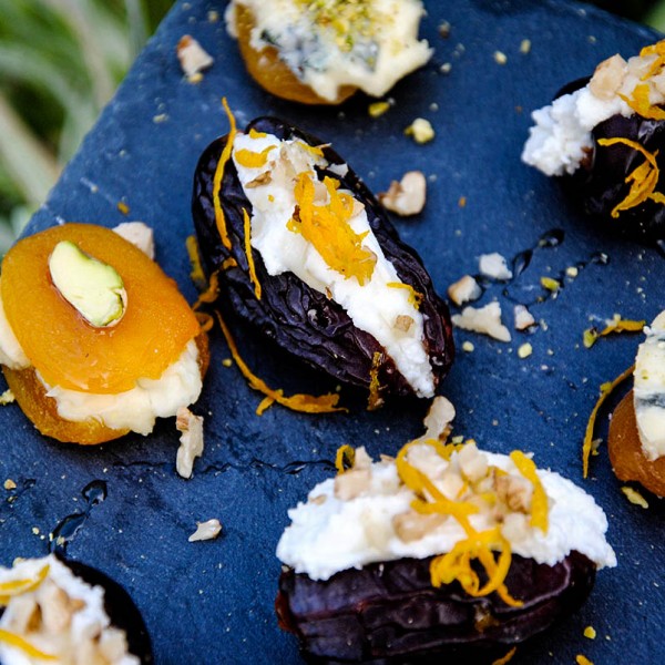 stuffed dates and apricots