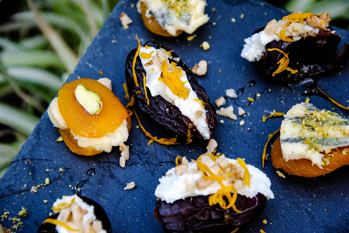 stuffed dates and apricots