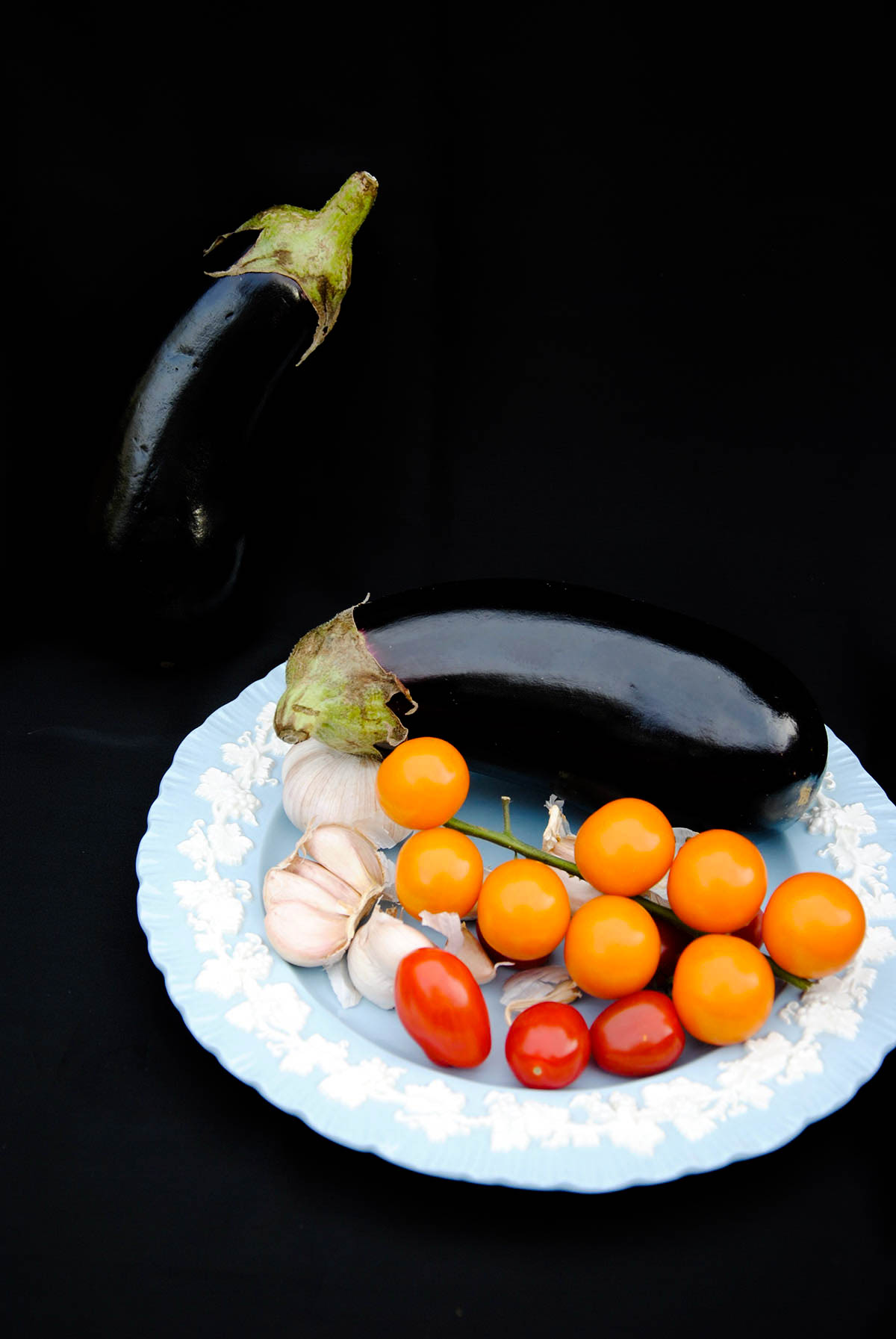 eggplant with garlic and tomatoes 2