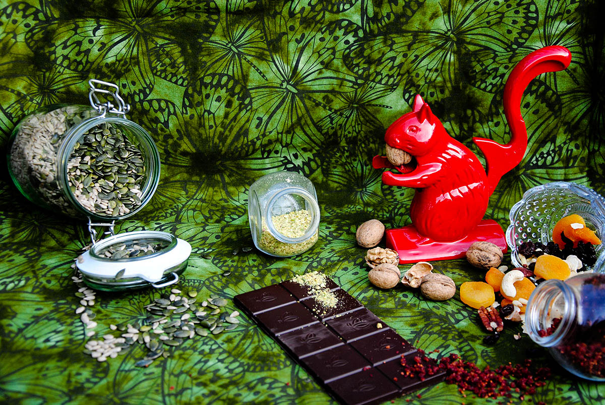 red squirrel nut cracker