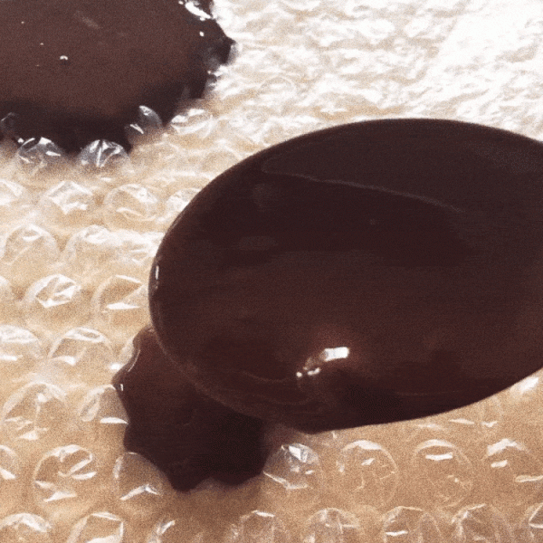melted dark chocolate