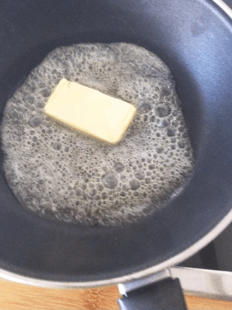Melting butter